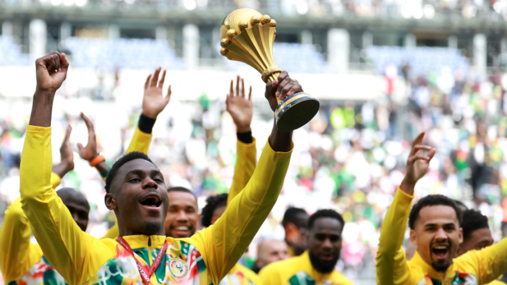 Senegal parade AFCON trophy in Paris, despite being stripped of title