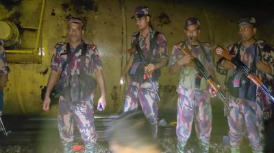Freight train derails in Habiganj; BGB joins rescue efforts