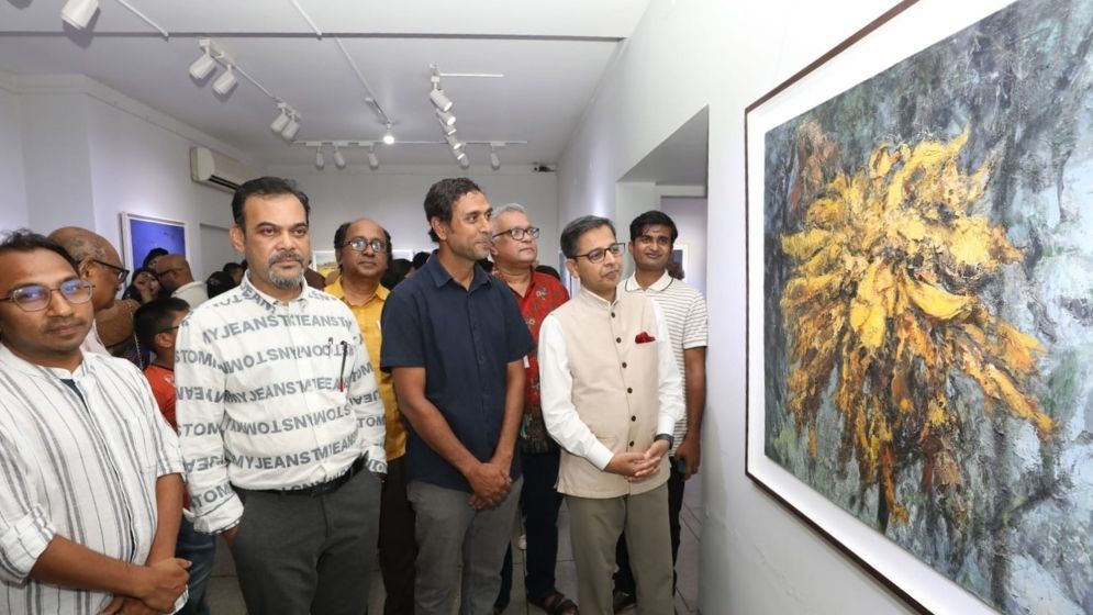 Pranay Verma inaugurates group art exhibition in Dhaka