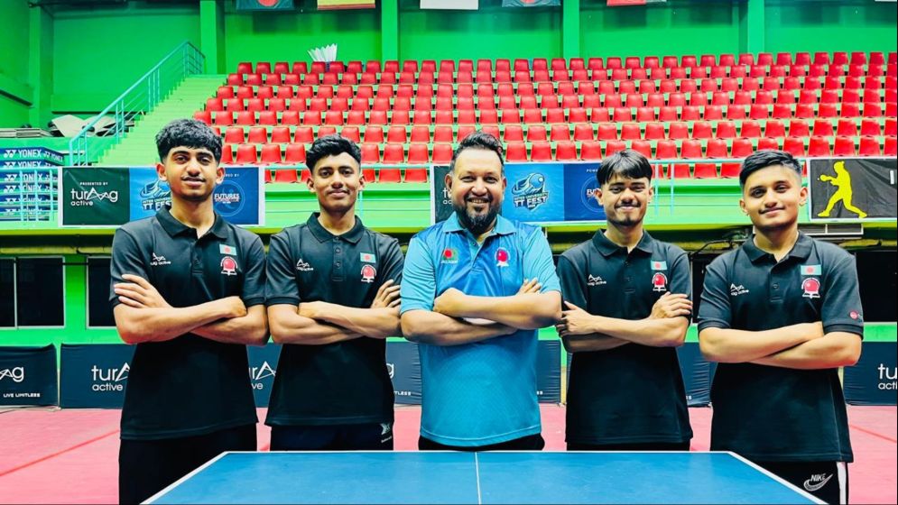 Bangladesh U-19 paddle to gold glory in South Asian TT