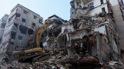 13 killed in Israeli strike on Nabatieh, IDF says 30 rockets fired from Lebanon