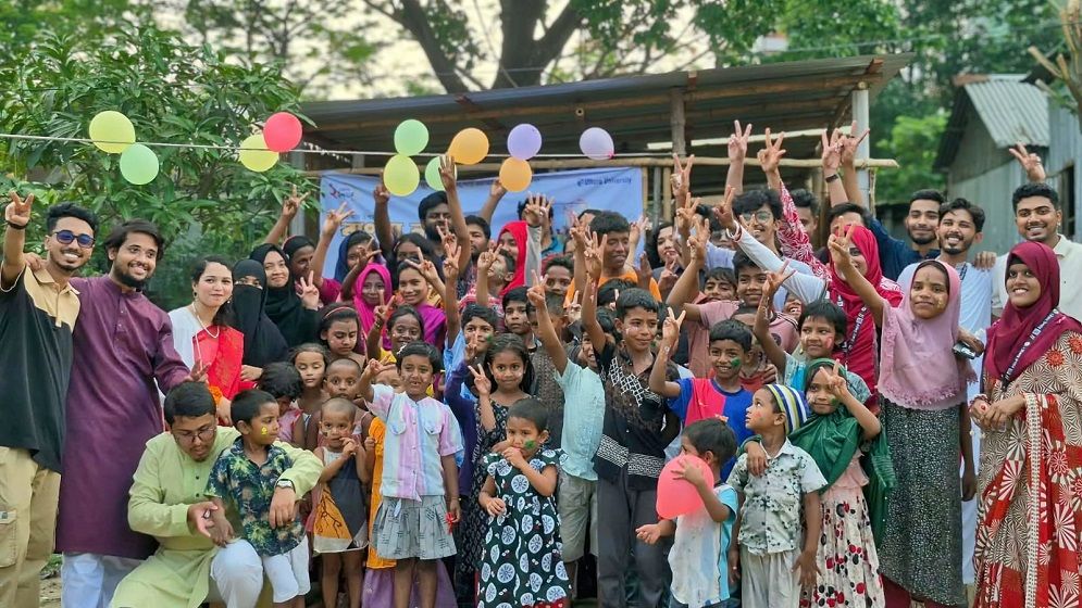 Bangla New Year’s Day celebrated with destitute children in Dhaka’s Uttara