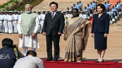 South Korea's Lee in India for talks on shipping, AI