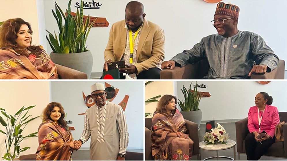 Shama Obaed holds series of meetings to boost ties with African nations