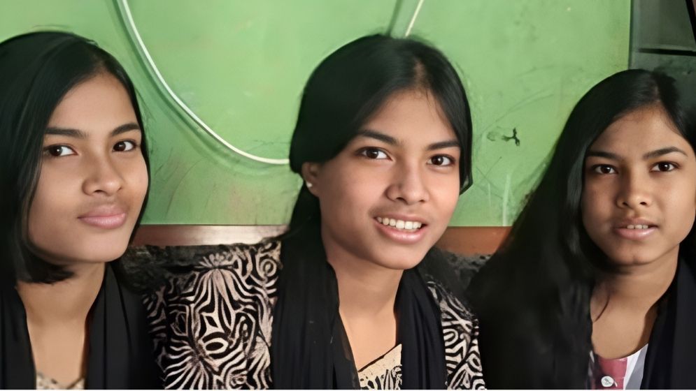 Triplet sisters appear in SSC exam in Thakurgaon