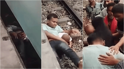 Father’s efforts to save child from moving train sets new example of paternal love