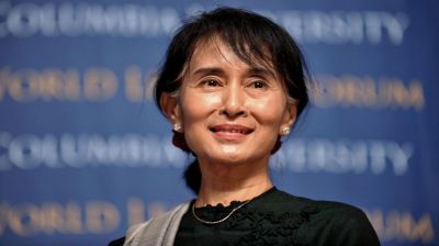 Myanmar's Suu Kyi back in the spotlight but still out of sight
