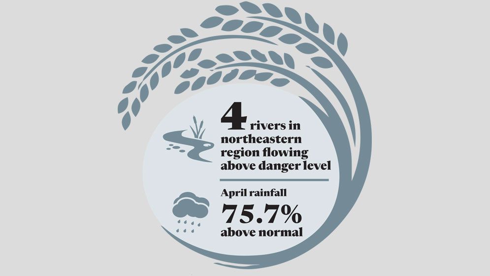 Floods swallow 46,730 hectares of haor harvest