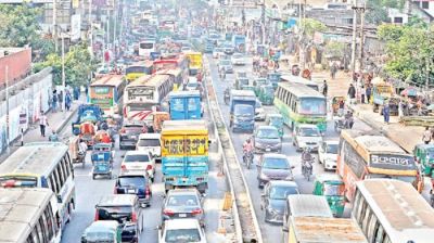 Mouchak-Notun Bazar road turns into nightmare for commuters