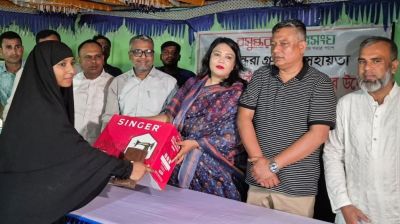 Shuvosangho distributes sewing machines to women in Bogura