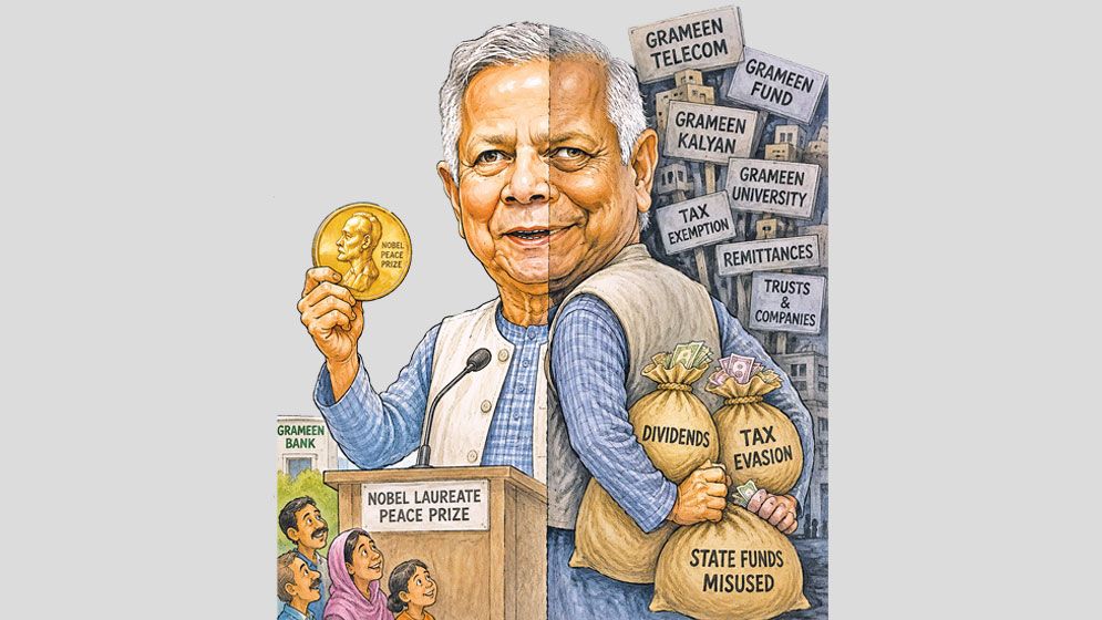 Yunus’s wealth, deception and fraud
