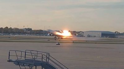 US cargo jet's engine tearing off seconds before deadly crash that killed 15