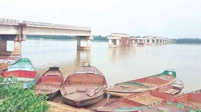 Delayed Sunamganj bridge project faces new setback as girders collapse