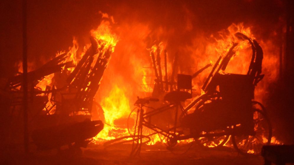 Fire at Kalshi slum brought under control