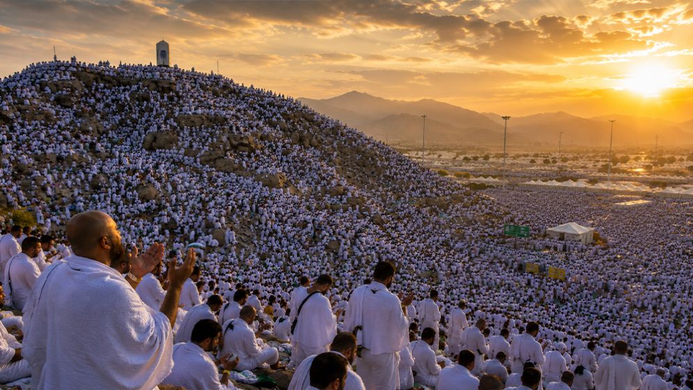 Pilgrims gather at Arafat for spiritual climax of Hajj