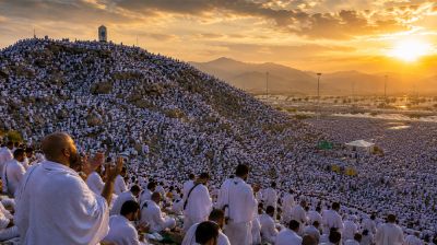 Pilgrims gather at Arafat for spiritual climax of Hajj
