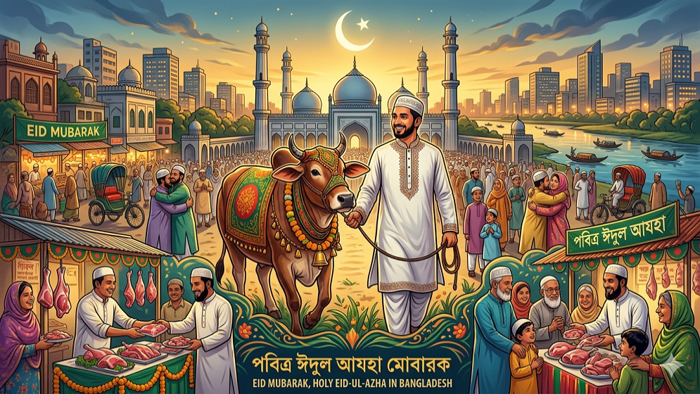 Nation to celebrate holy Eid-ul-Azha today