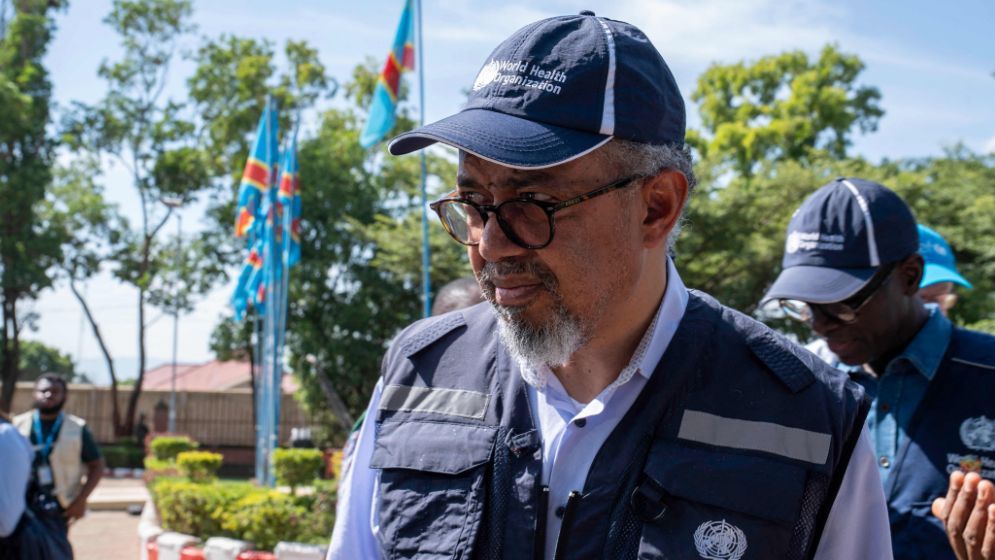 WHO chief visits epicentre of Ebola outbreak in DR Congo