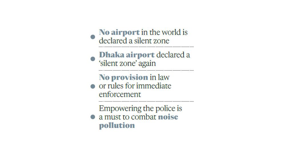 Airport area, Dhaka’s other silent zones now even noisier