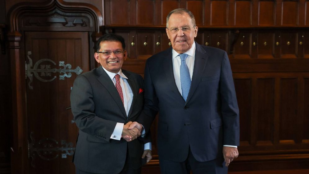 Khalilur Rahman holds meeting with Sergey Lavrov in Moscow