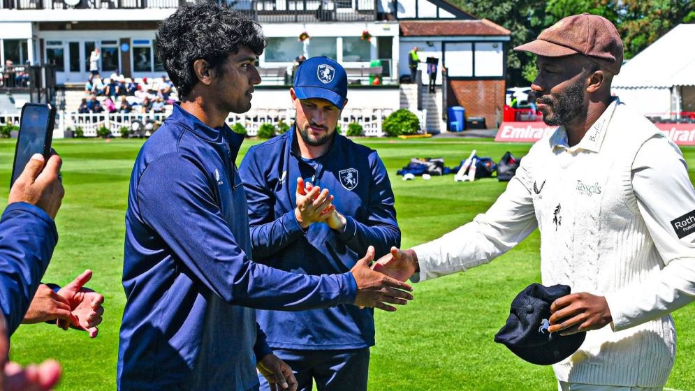 Hasan shines on county debut for Kent