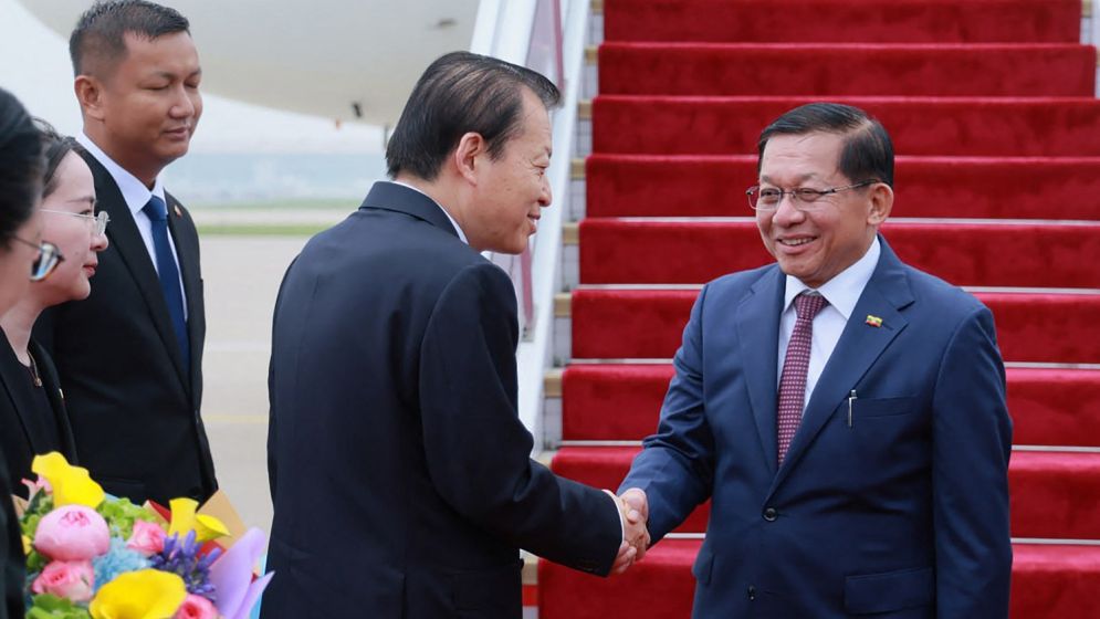 Myanmar's president meets China's Xi in Beijing