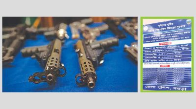 42 looted firearms still missing in Bogura amid security concerns