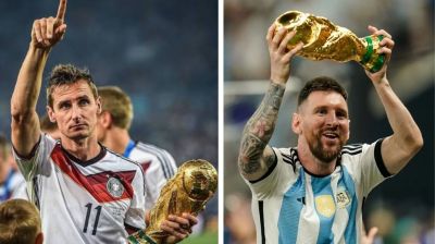 Messi equals Klose's all-time goalscoring record at World Cups