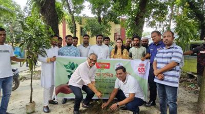 Bashundhara Tissue and Shuvosangho launch tree plantation drive in Shibpur