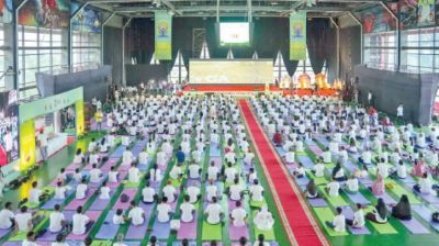 International Day of Yoga 2026 celebrated at Bashundhara Sports City