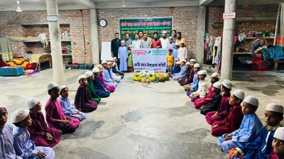 Shuvosangho distributes seasonal fruits among orphaned children in Feni
