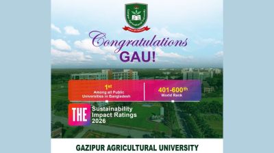 GAU ranked top Bangladesh public university in THE Sustainability Impact report