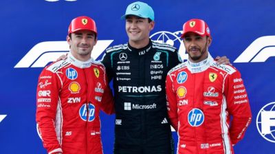 Russell takes Austria pole as Verstappen crashes