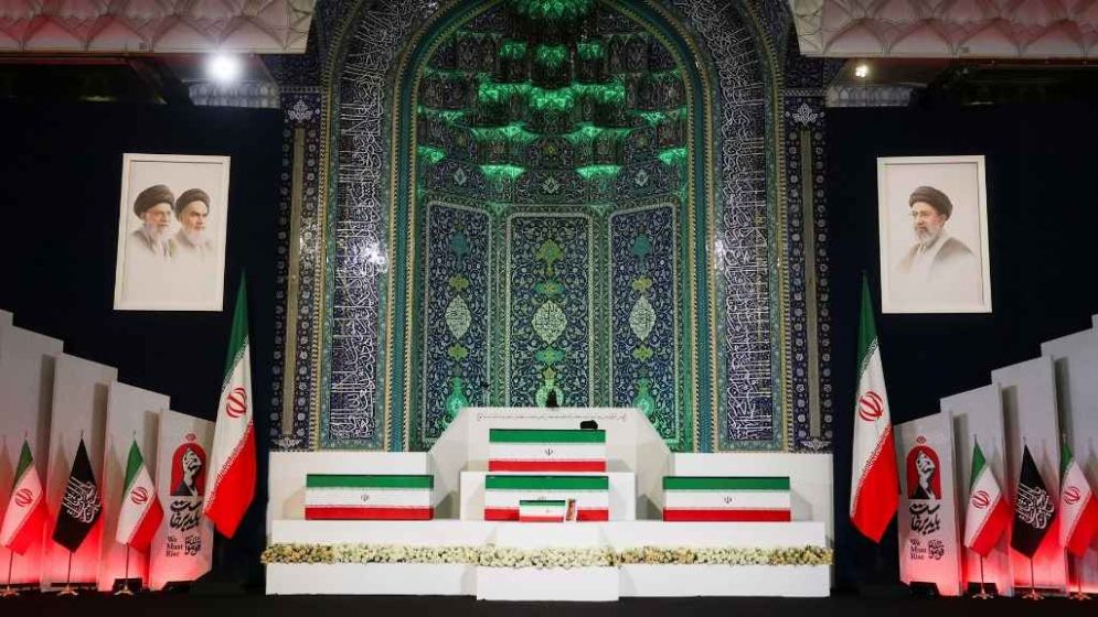 Coffin taken to assassination site as Iran prepares for six-day funeral