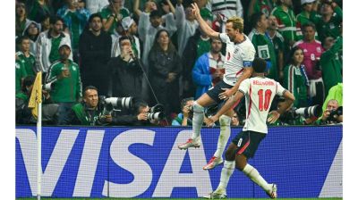 England defeat Mexico 3-2 to reach quarter-finals
