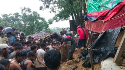 Landslide kills 8 madrasa students in Rohingya camp