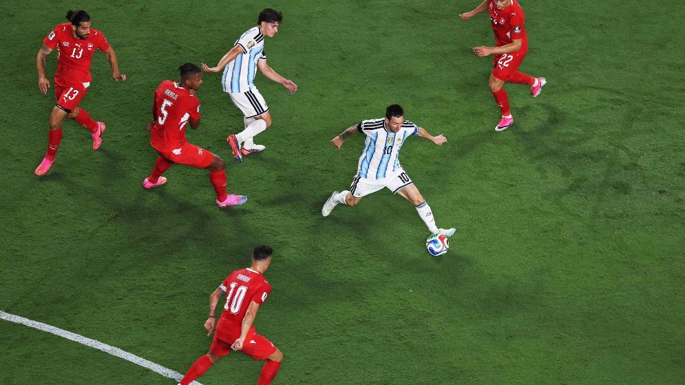 Argentina beat Switzerland 3-1 to reach semis