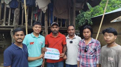 Flood-hit people get relief in remote Bandarban hills
