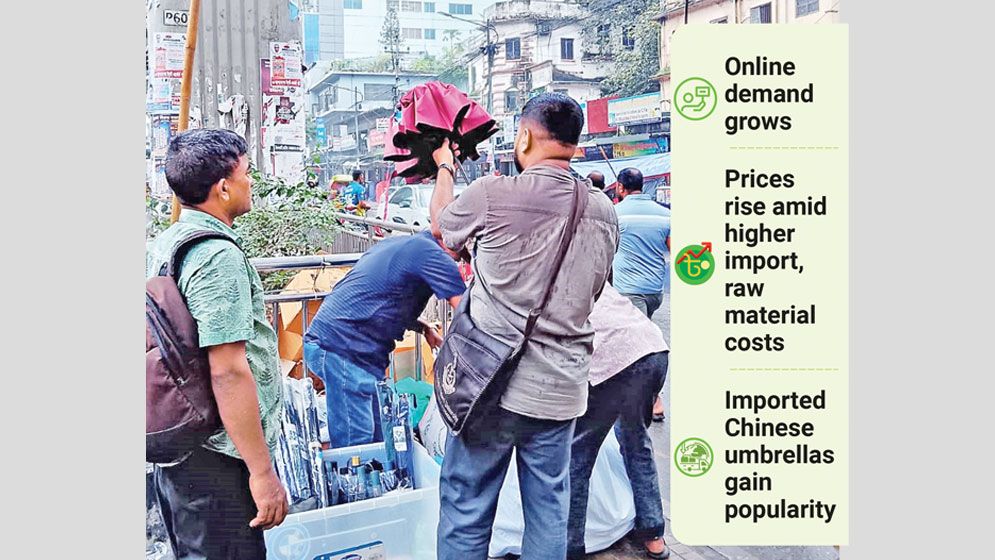 Rain boosts umbrella, raincoat sales