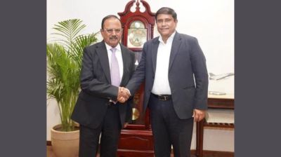 Indian NSA Ajit Doval meets Bangladesh PM’s Defence Adviser Shamsul Islam