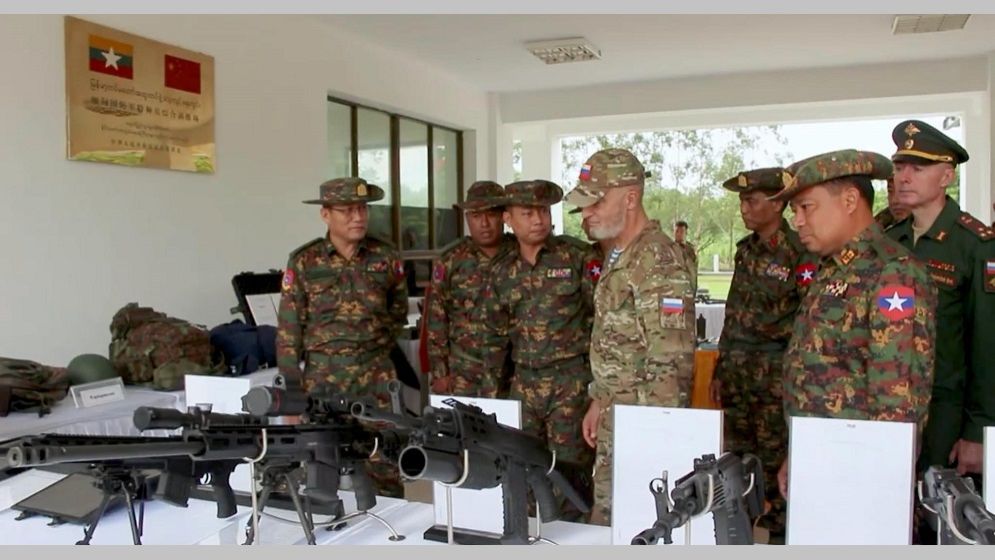 Myanmar, Russia conduct joint military drill