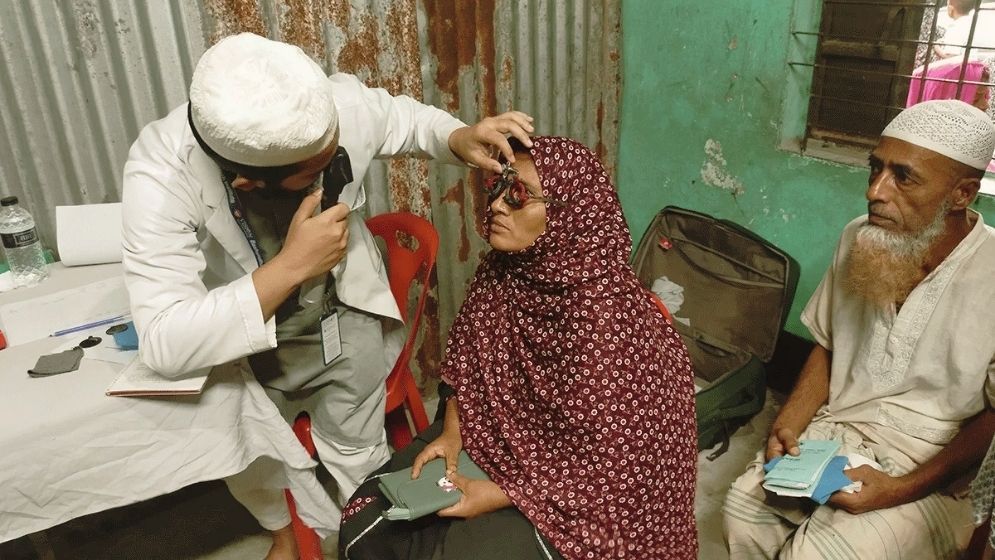 Bashundhara Eye Hospital provides free eye treatment to over 400 patients in Cumilla