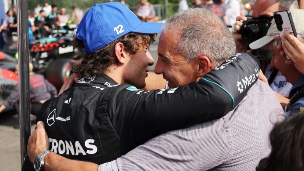 Antonelli celebrates dad's birthday with Spa pole