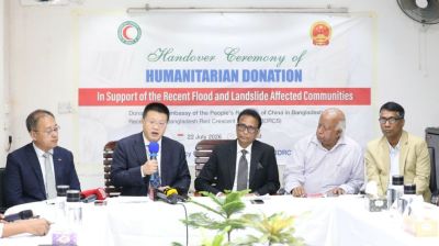 China donates $100,000 to Red Crescent Society to support flood, landslide response