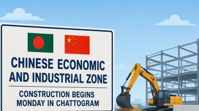 Chinese economic zone construction begins Monday in Chattogram, targeting 100,000 jobs