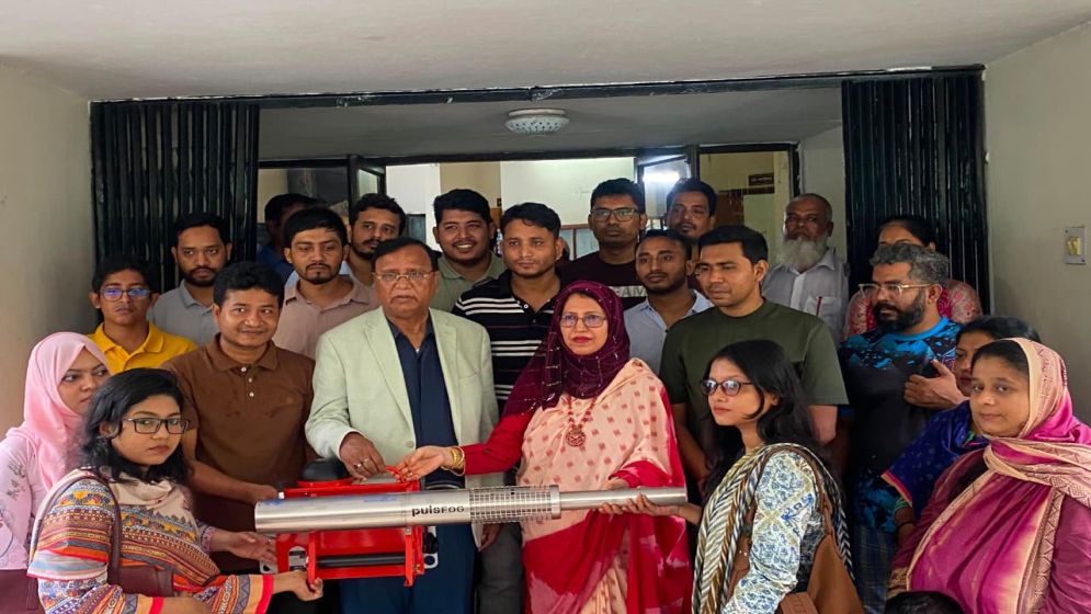 DSCC administrator gifts fogger machines to two DU female halls