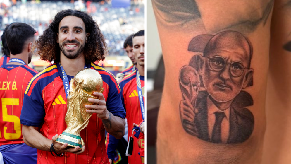 Cucurella keeps De la Fuente tattoo pledge