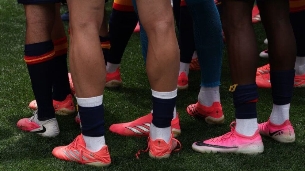 Adidas apologises for plethora of pink boots at WC