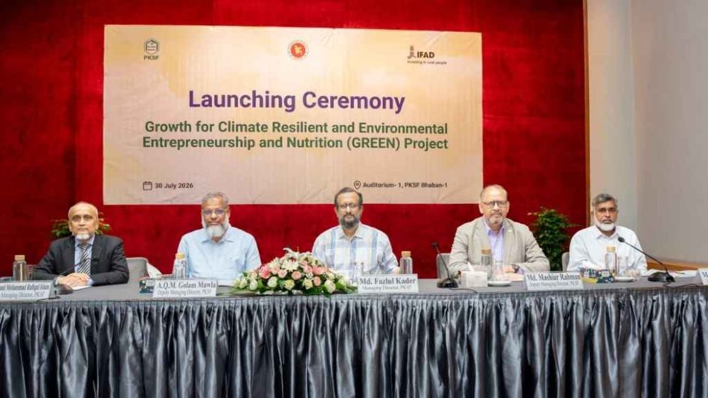 PKSF launches GREEN project to scale up climate-resilient initiatives