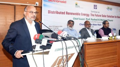 Social movement, local manufacturing key to renewable energy transition: Titumir